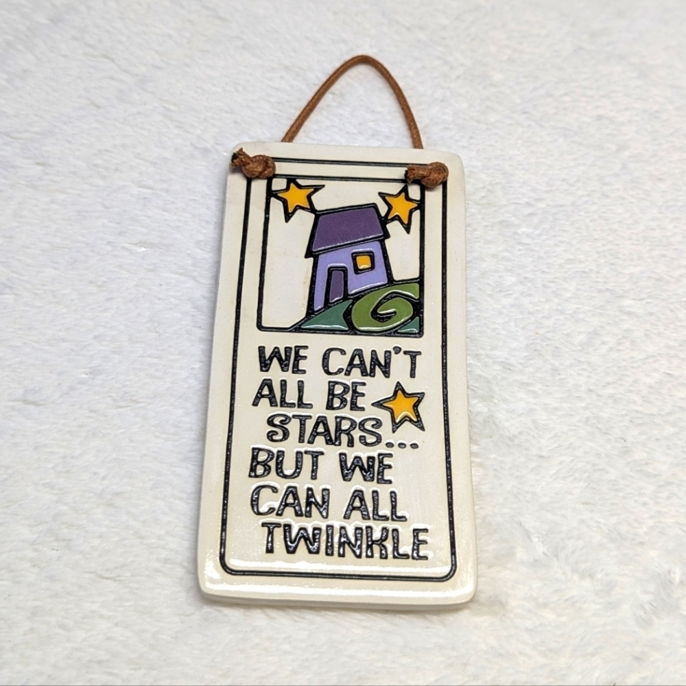 Vintage Spooner Creek Etched Ceramic Wall Plaque w/ Inspirational Saying 2003 - Picture 3 of 6